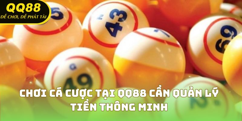 Chơi cá cược tại QQ88 cần quản lý tiền thông minh